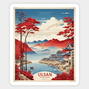 Ulsan South Korea Travel Tourism Retro Vintage Magnet